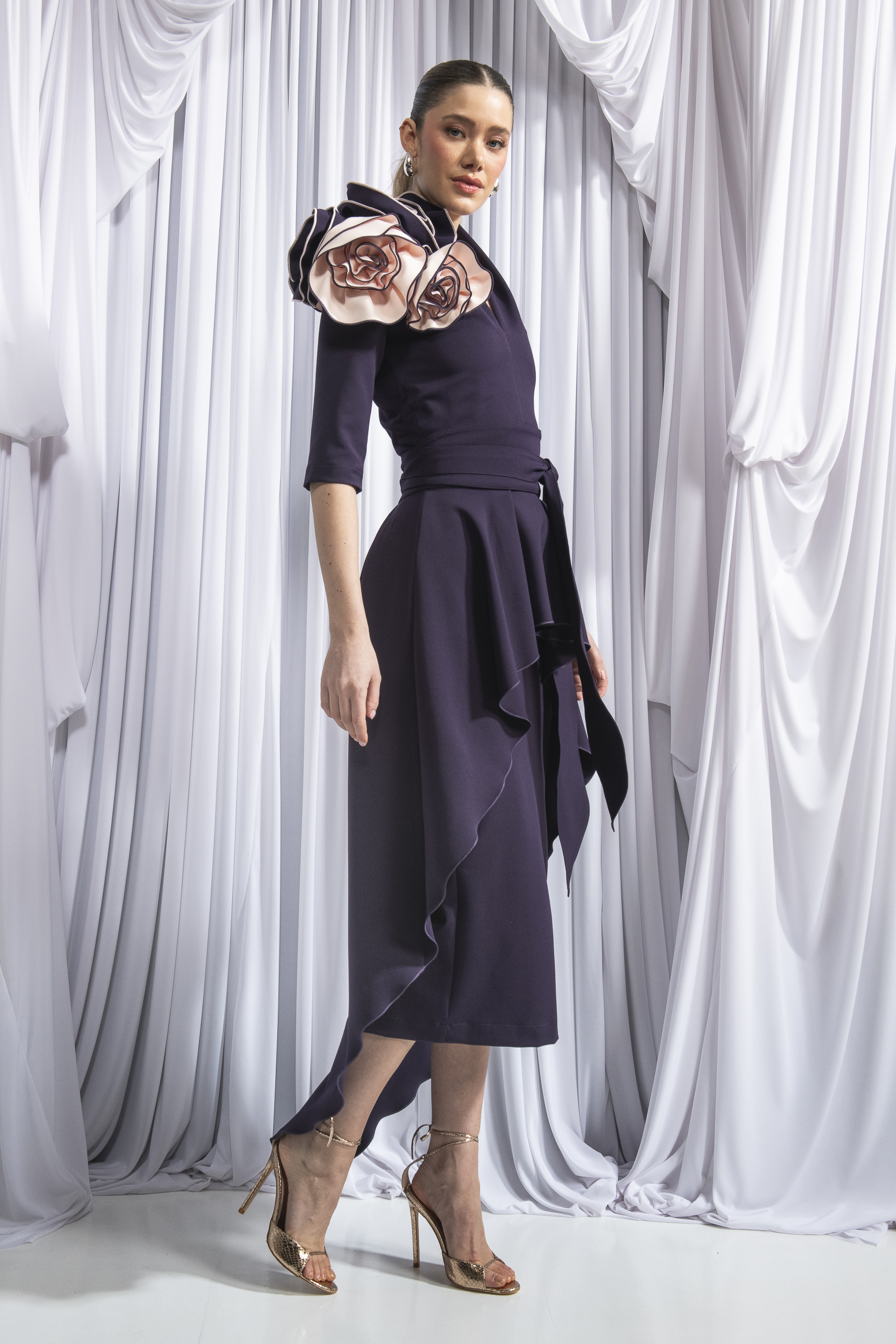 Amara Roset Midi, Overskirt & Belt - Image 3