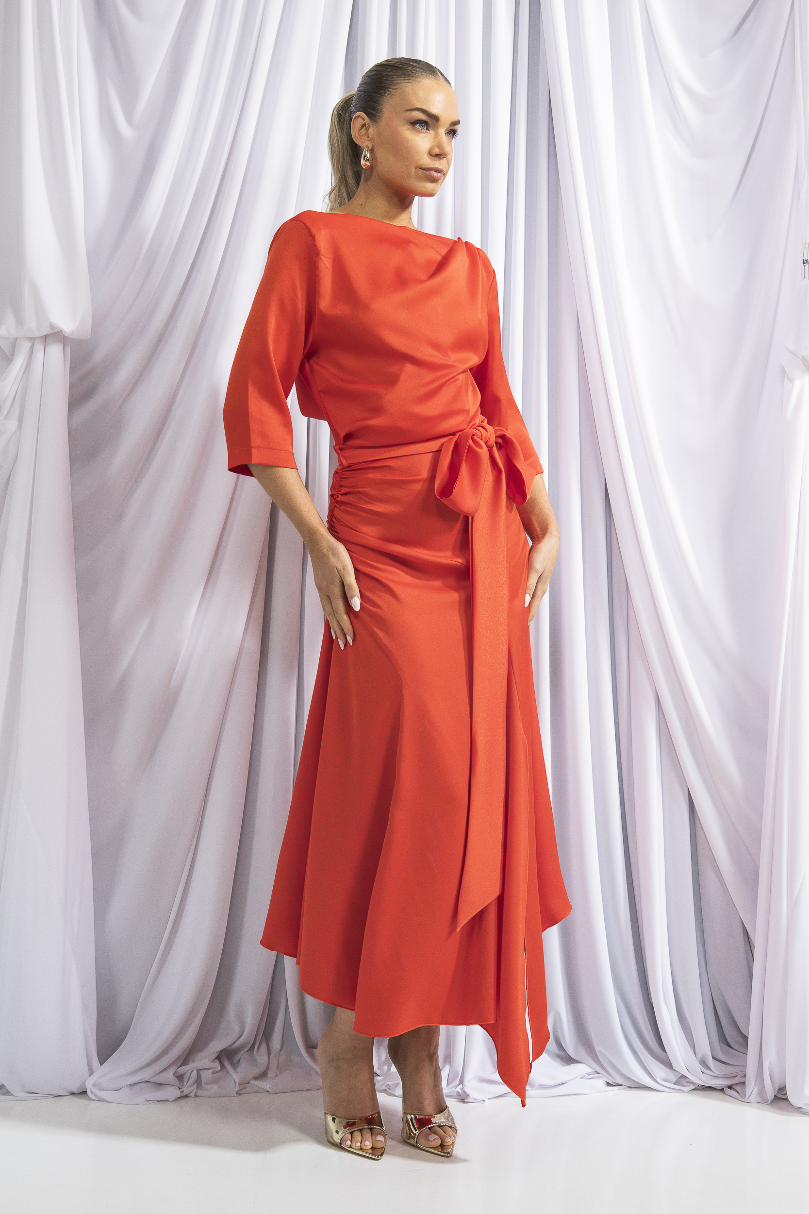 Dotty Drape 3\4 Sleeve - Image 4